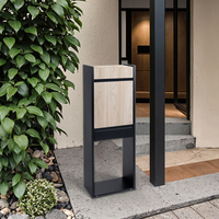 Boîte à colis extérieure Boîte aux lettres à l'envers avec ouverture pour livraison express d'appartements sur pied
