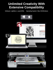 آلة نقش بالليزر 30 واط CNC CNC CNC ، آلة نقش بالليزر من الفولاذ المقاوم للصدأ ، آلة قطع للخشب الأكريليك - Product Image 5