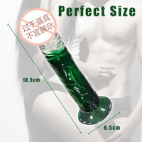 Dildo en cristal réaliste, grand et coloré, vente en gros, pas cher, en silicone souple, pénis en gelée, jouet sexuel pour femmes et hommes