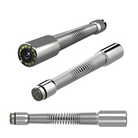Endoscope tubulaire articulé 30M 360° étanche IP68 avec écran 4,3 pouces et fonction d'enregistrement pour l'inspection des conduites CVC et de la plomberie