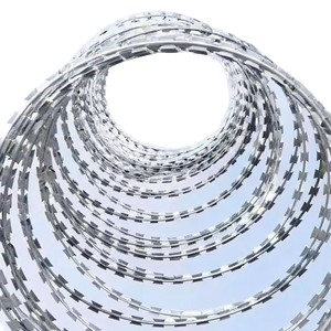 Fil de fer barbelé en spirale galvanisé à chaud, filet de sécurité anti-escalade et anti-vol - Product Image 1