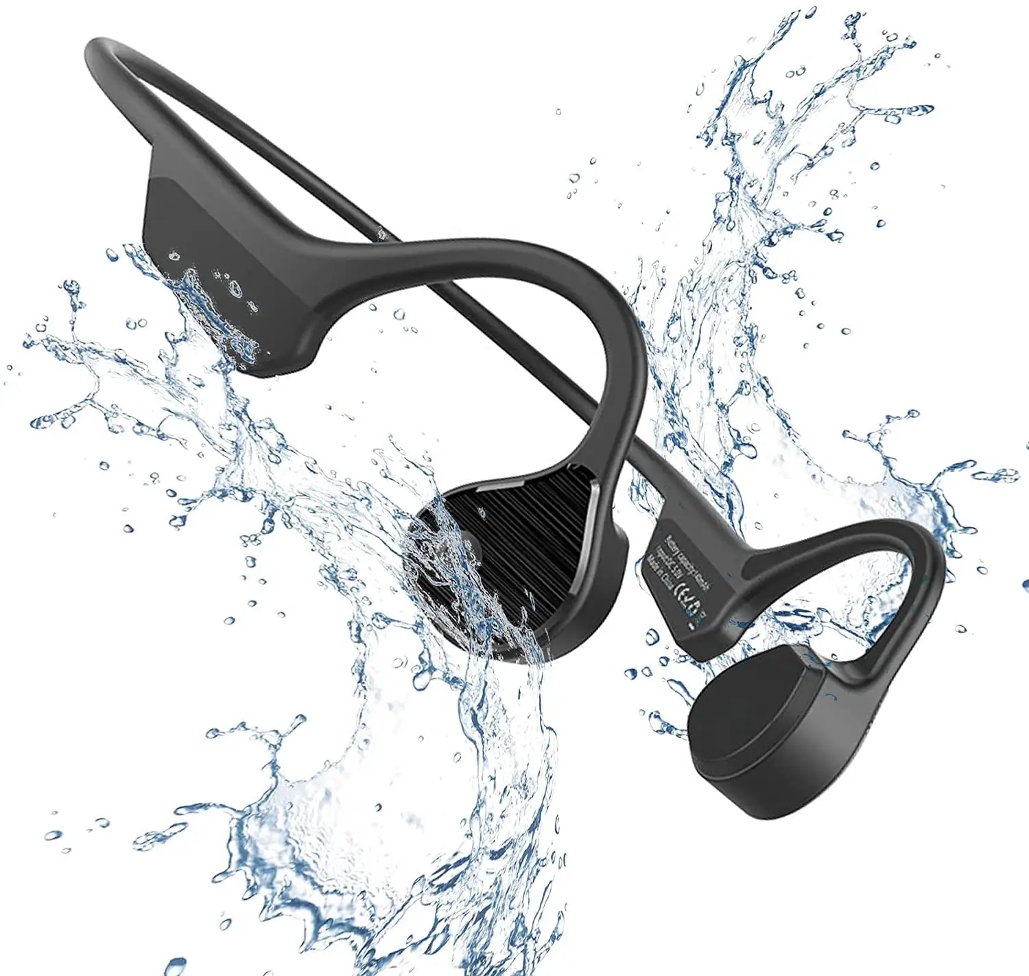 Open Ear Headphones Wireless Waterproof Sport Headphones with Mic for Workout Bone Conduction Headphones