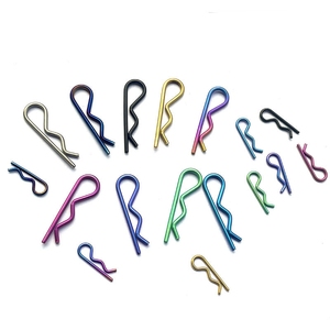 TOP GR5 titane R-Type ressort goupille fendue forme de vague pince fendue pince cheveux tracteur broche pour voiture moteur vélos verrouillage goupille fendue - Product Image 1