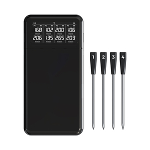 Thermomètres numériques <span class=keywords><strong>sans</strong></span> <span class=keywords><strong>fil</strong></span> intelligents rechargeables 820FT avec 4 sondes et graphiques pour cuisine, barbecue, four, fumoir, rôtissoire - Product Image 2