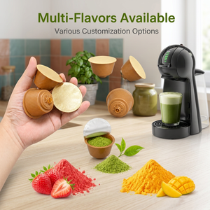 Capsules de Matcha Biologique USDA Compatibles avec Dolce Gusto, Thé Vert de Grade Cérémonial Pur, Prise en Charge de l'Étiquetage Privé - Product Image 1