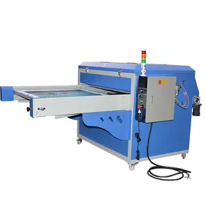 Dongguan factory flatbed wide size slide out automatic 120 x 100 metal piece wall paint sublimation piece heat press machine