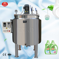 Acier inoxydable Shampooing Savon Double Gaine Mélangeur Désinfectant Détergent Liquide Réservoir De Mélange Chauffage À La Vapeur Réservoir Gainé