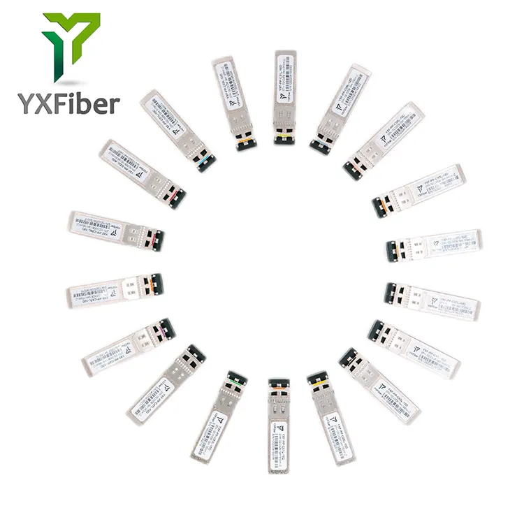 YXFiber CWDM SFP + 10G 10km/20km/40km/60km/80Km 1270nm ~ 1610nm SM dual LC DDM fabricante Módulos CWDM 10g