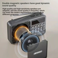 Radio FM portable SANSUI F65, lecteur MP3 Walkman, haut-parleur sans fil TF/USB, mini lecteur de musique numérique pour les sports de plein air