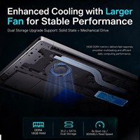 Nouvel ordinateur portable Intel 15,6 pouces N95, 16 Go de RAM DDR4, écran 1920x1080, SSD, cadre de 5 mm, clavier rétroéclairé, Windows 10, 1,5 kg, fin et léger, pour étudiants et professionnels