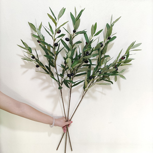 ต้นมะกอกประดิษฐ์กิ่งใบมะกอกกับผลไม้เทียมสำหรับตกแต่งในร่ม - Product Image 4