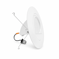 Plafonnier LED 8W 9.4W E26 E27 B22 CRI 90+ Dimmable 2700-6500K Rotatif à 90 Degrés pour Cuisine