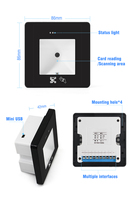 TCP/IP Visitante RFID NFC Wiegand QR Lector Tiempo Asistencia Código QR Sistema de control de acceso Módulo lector de código de barras