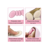 Semelles intérieures antidérapantes 99insole pour soulager la douleur au talon, en éponge PU, pour talons hauts, avec grip papillon