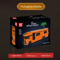 Ensemble de blocs de construction Mould King 24134 Camper Van MOC, modèle de véhicule RV, briques de montage DIY, jouets pour enfants, cadeau de Noël