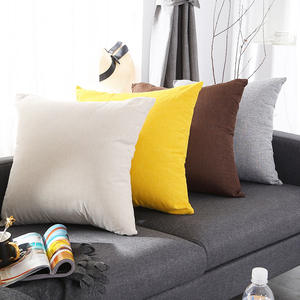 Skmacaron Solid Color Cotton Linen Pillowcase Rectangle 45x60cm Nordic Style Home Decor <b>Cushion</b> <b>Cover</b> - Product Image 4