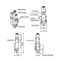 Raytools BM111 kepala pemotong daya tinggi asli 3300W serat fokus otomatis kepala pemotong Laser