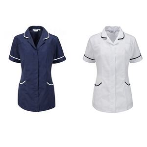 Nuevo diseño 100% algodón enfermera salud túnica Hospital ropa terapeuta dentista uniforme personalizado uniforme para vestido de enfermera - Product Image 3