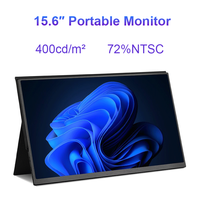 Moniteur portable professionnel 15,6 pouces 72% NTSC avec écran large, luminosité de 400 cd/m², fréquence de rafraîchissement de 144 Hz, panneau IPS Full HD