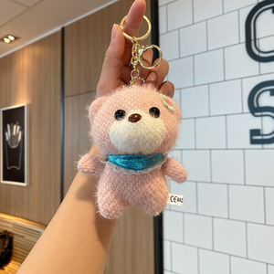 Ours en peluche très vendu pour porte-clés, ours en peluche super doux fait à la main, pendentif en peluche, poupées textiles avec du coton PP pour breloque de sac - Product Image 4