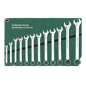 DIY Grade 10pcs <strong>Double</strong> Open <strong>End</strong> Wrench <strong>Sets</strong> 17mm CRV <strong>Ring</strong> <strong>Spanner</strong> Industrial Repairing Chrome Customizable OEM Metric - Product Image 1