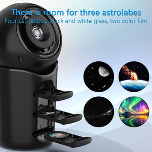 4-in-1 Portable Star Projector Night Light with 4 Film Discs Type-<b>C</b> <b>USB</b> Rechargeable Baby Kids Room Ceiling Galaxy Lamp - Product Image 1