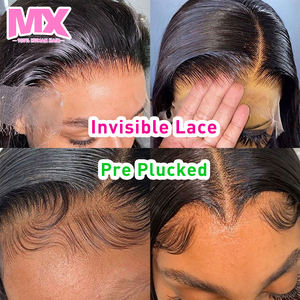 Rohes Vietnamesisches Natürliches 13x6 Klebstofffreies Echthaar-Perücken Echthaar-Lace-Front-Perücke Cuticle Aligned Hair 360 HD Full Frontal Lace Wig - Product Image 6