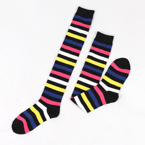 Medias coloridas hasta la rodilla para mujer, calcetines a rayas para ocio, fiesta, adolescentes, estudiantes, Anime, Cosplay, baile, medias para mujer - Product Image 5