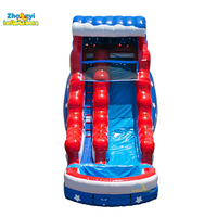 Toboggan aquatique gonflable tropical commercial, Toboggan aquatique gonflable Party Monster, Toboggan aquatique gonflable en promotion