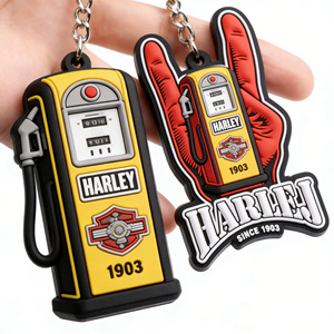 Soft PVC Rubber Keychain Custom Logo Key Ring Key <b>Chain</b> Holder 3D Keyfob Keytag Bulk Wholesale <b>Cheap</b> Promotional Items Souvenirs - Product Image 4