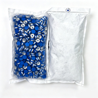 Capsules de bouteilles en aluminium et plastique de qualité pharmaceutique, bleues, 13 mm, 20 mm, à sertir, stériles, non rechargeables, de qualité médicale