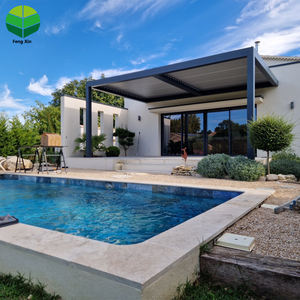 Pergola Bioclimatique <span class=keywords><strong>6x3</strong></span> m pour Extérieur avec Télécommande, Toit à Lames Orientables, Pavillon Pergola Adossée à la Maison - Product Image 2