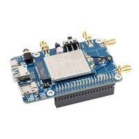 Topi modul komunikasi 4G Multi-Band GNSS LTE Cat-6 untuk Raspberry Pi 4B 3B + CM4 modul IoT antena ganda