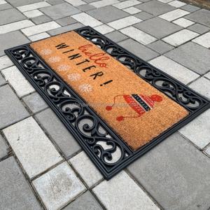 Entrance Welcome Change Interchangeable <b>Coir</b> Rubber Door Mats <b>Doormats</b> Frame Base - Product Image 6