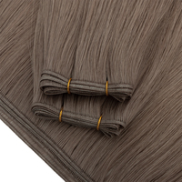 Extensions de cheveux humains Genius Weft 100% Remy à double trame avec trame fine, plate et flexible pour une pose professionnelle sans couture en salon