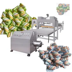 Fully automatic Cotton Candy Inflator marshmallow rope candy floss extruder marshmallow making machine