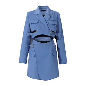 Niche Design Slimming Cool and Trendy Two-Piece Set for Winter Includes Suit Jacket High-Waisted Short Skirts Packed in Bag