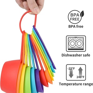 Multifunction Colorful Measuring Spoon Set Plastic Stackable Cups <b>Kitchen</b> <b>Gadgets</b> for Cooking & Baking - Product Image 6