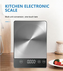 Professionelle Digitale Küchenwaage für den Haushalt mit LED-Anzeige aus Edelstahl, Elektrische Lebensmittelwaage zum Backen und Kochen - Product Image 2