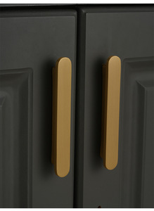 Luxury Gold <strong>Copper</strong> <strong>Handle</strong> Kitchen Solid Brass Knurled Cabinet Door Bar Pulls <strong>Handles</strong> - Product Image 4