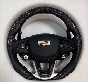 Volante in Pelle e Fibra di Carbonio per Mercedes Benz C117 W176 W204 <span class=keywords><strong>W212</strong></span> W213 <span class=keywords><strong>AMG</strong></span> - Product Image 3