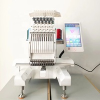 Machine à coudre et à broder automatique, machine à broder informatisée CNC, machine à broder à tête unique pour t-shirt, chapeau