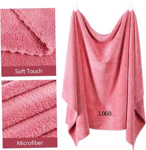 Großhandel Handtuchset Superweich Schnelltrocknend Mehrfarbig Haushalt Badetuch Mikrofaser Coral Fleece Duschhandtuch 2-teiliges Handtuchset - Product Image 4