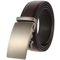 Ceinture en cuir pour homme de luxe, boucle automatique mate, multicolores, véritable cuir de vachette, logo personnalisé, vente en gros de ceintures pour homme