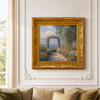 Cadre en bois orné de style baroque, largeur 13 cm, épaisseur 5,5 cm, cadre photo en or antique pour décoration murale de luxe