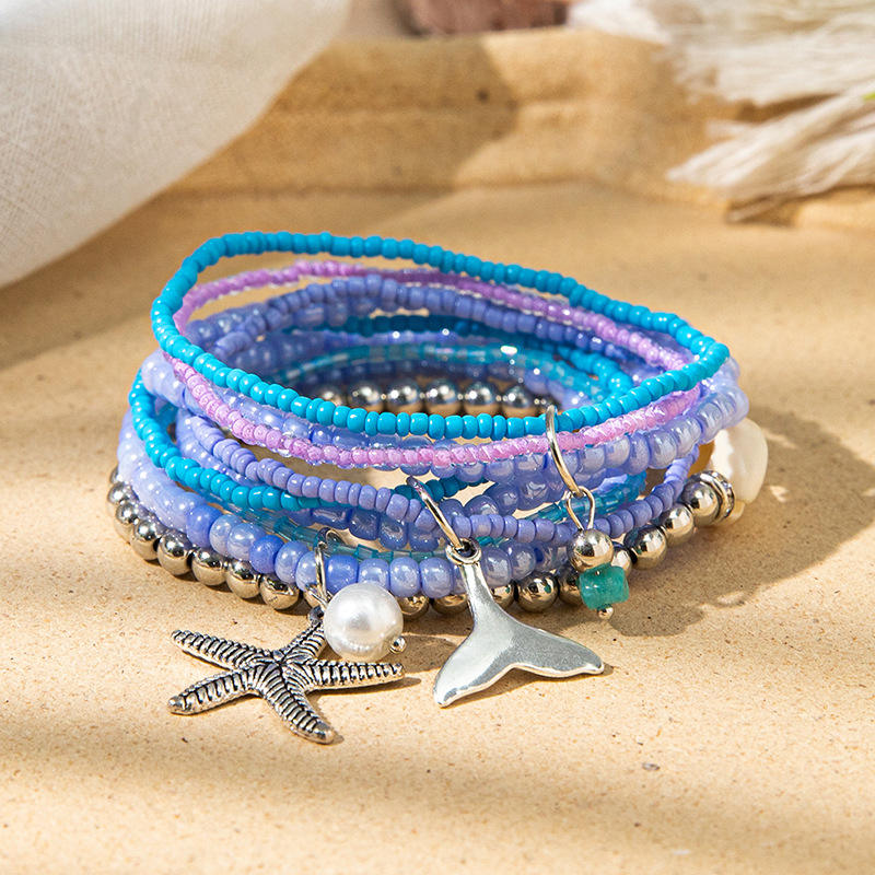 Bohemian Colorful Rice Beads Bracelet Women Fashion Jewellery