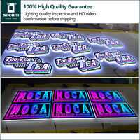 Boîte à lumière LED rétroéclairée double face pour la publicité en vitrine de magasin