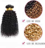 Extensions de Cheveux Bouclés Brésiliens Non Traités Grade Remy - Cheveux Vierges Naturels pour Tissage 100g