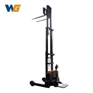 वांगोंग इलेक्ट्रिक स्टेकर 1500 किलोग्राम 1200 किलोग्राम उठाने की ऊंचाई 3 मीटर स्ट्रैडल पैरों को समायोज्य फोर्कलिफ्ट - Product Image 1