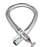Tuyau d'extincteur à plafond en acier inoxydable 304 de type support, tuyau métallique pour bâtiment, tuyau d'extincteur à plafond, tuyau d'extincteur forgé lisse